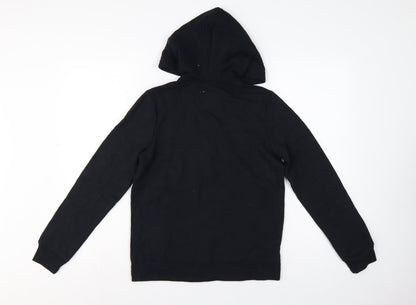 Abercrombie Kids Boys Black 13-14 Years Full Zip Logo Hoodie