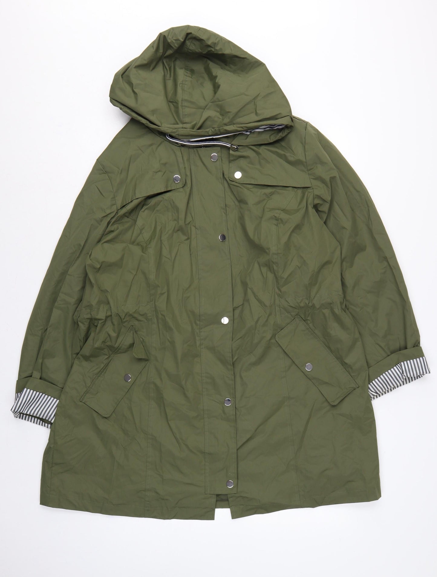 Centigrade Women’s Green 2XL Long Hooded Parka Coat
