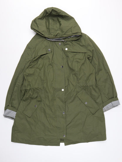 Centigrade Women’s Green 2XL Long Hooded Parka Coat