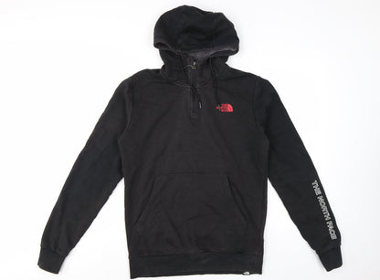 The North Face Men’s Black S 1/4 Zip Hooded Logo Pullover Hoodie