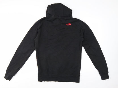 The North Face Men’s Black S 1/4 Zip Hooded Logo Pullover Hoodie