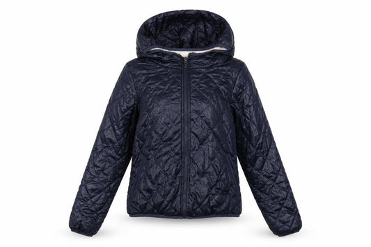 Vero Moda Teens Blue S Quilted Hooded Puffer Jacket