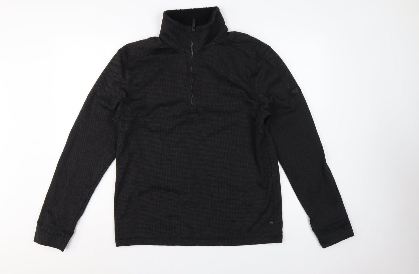 Regatta Men’s Black L 1/4 Zip Pullover Fleece Sweatshirt Outdoor