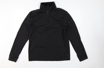 Regatta Men’s Black L 1/4 Zip Pullover Fleece Sweatshirt Outdoor