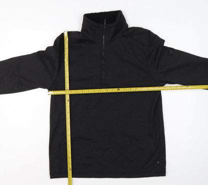 Regatta Men’s Black L 1/4 Zip Pullover Fleece Sweatshirt Outdoor