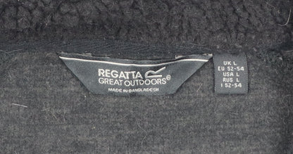Regatta Men’s Black L 1/4 Zip Pullover Fleece Sweatshirt Outdoor