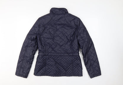 M&S Indigo Women’s Blue UK 10 Quilted Padded Zip Jacket