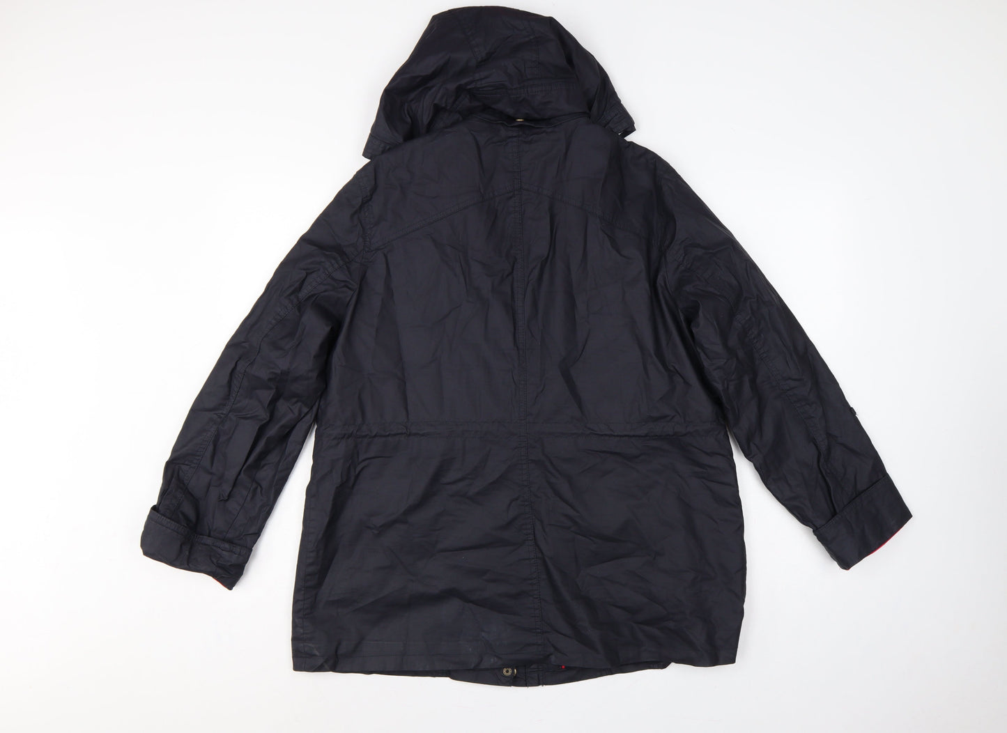 Maine New England Women’s Blue UK 16 Hooded Cotton Parka Coat