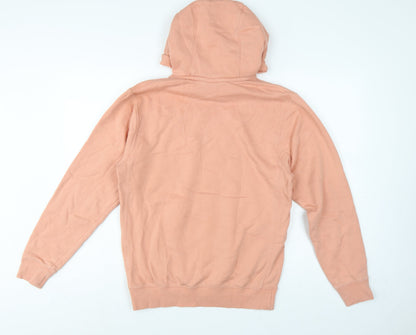 Nike Women Pink XS Pullover Hoodie Logo Kangaroo Pocket Raglan