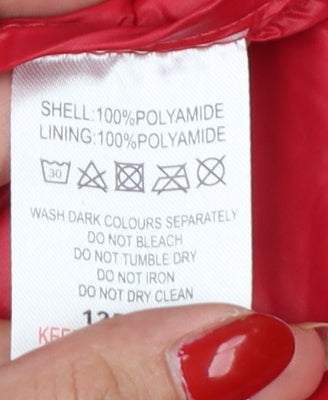 Classic Women’s Red Size 18 Quilted Puffer Gilet Bodywarmer