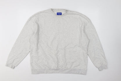 Jack & Jones Men’s Grey 2XL Crew Neck Pullover Sweatshirt