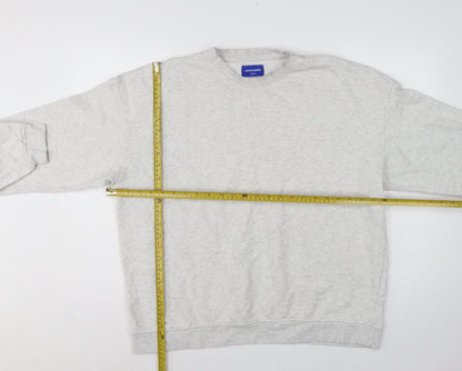 Jack & Jones Men’s Grey 2XL Crew Neck Pullover Sweatshirt