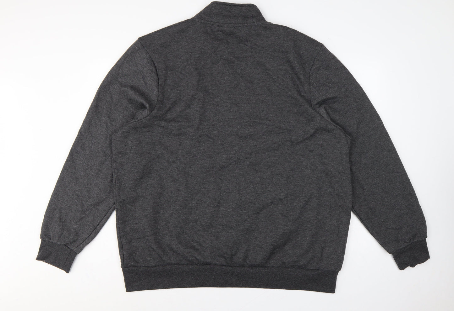 Slazenger Men’s Grey 2XL Full Zip Fleece Sweatshirt Sports Logo