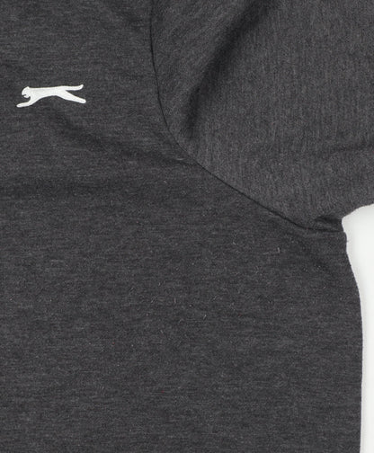 Slazenger Men’s Grey 2XL Full Zip Fleece Sweatshirt Sports Logo