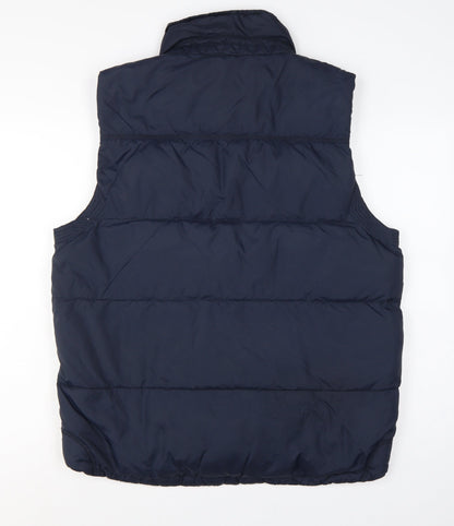 Crew Clothing Co Men’s Navy Large Padded Down Gilet Waistcoat
