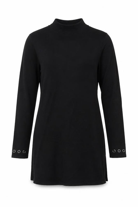 Star by Julien Macdonald Women Black UK 12 Bodycon Knit Eyelet Dress