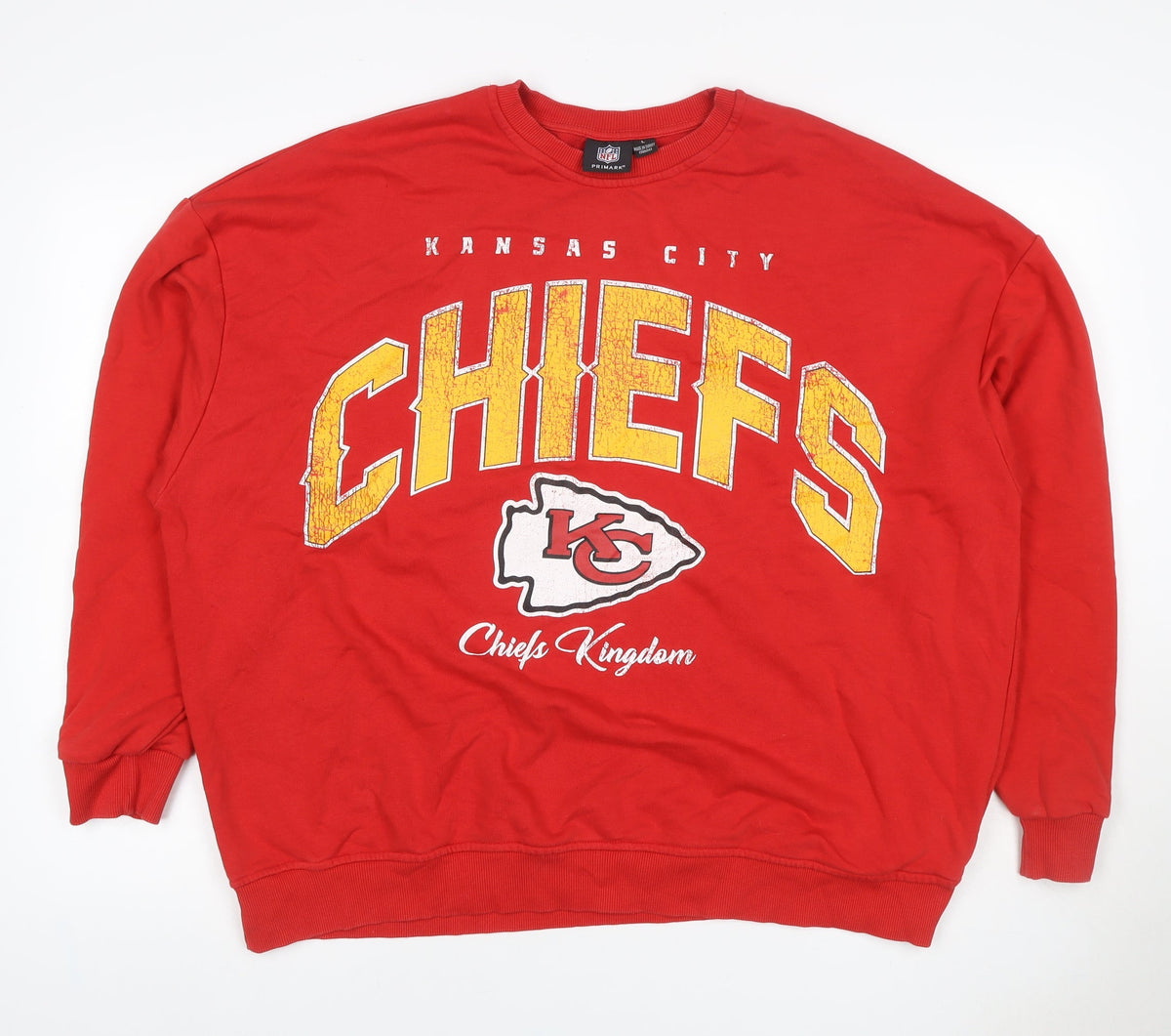 Primark Women’s Red L Kansas City Chiefs NFL Graphic Sweatshirt