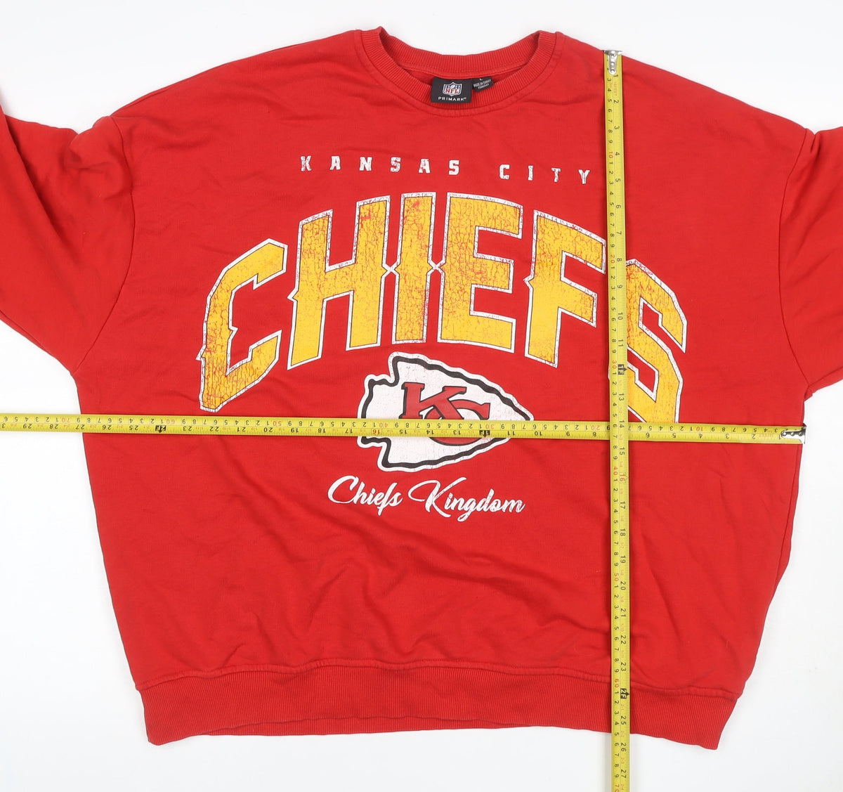 Primark Women’s Red L Kansas City Chiefs NFL Graphic Sweatshirt