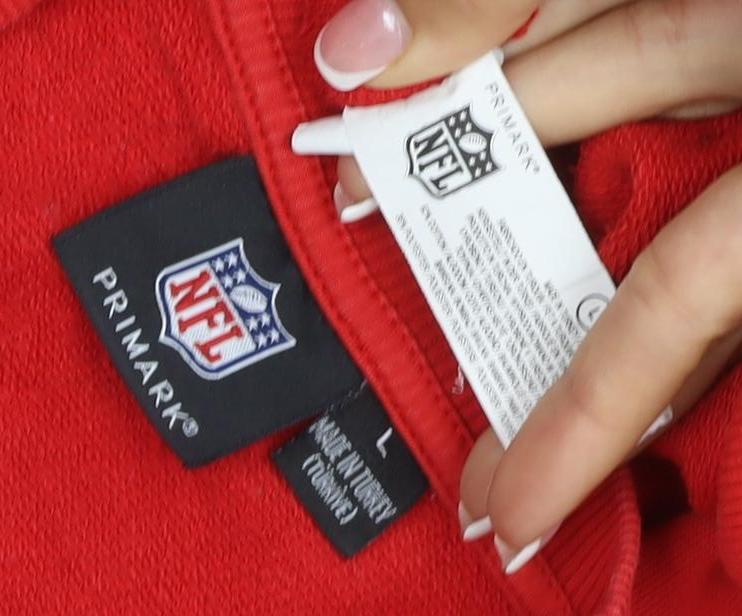 Primark Women’s Red L Kansas City Chiefs NFL Graphic Sweatshirt