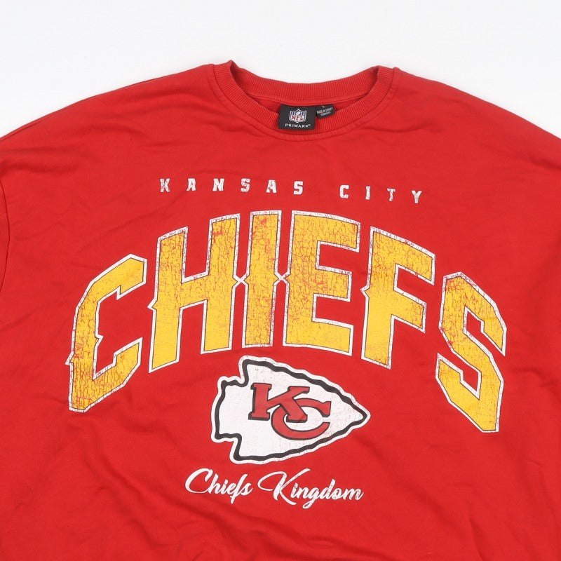 Primark Women’s Red L Kansas City Chiefs NFL Graphic Sweatshirt