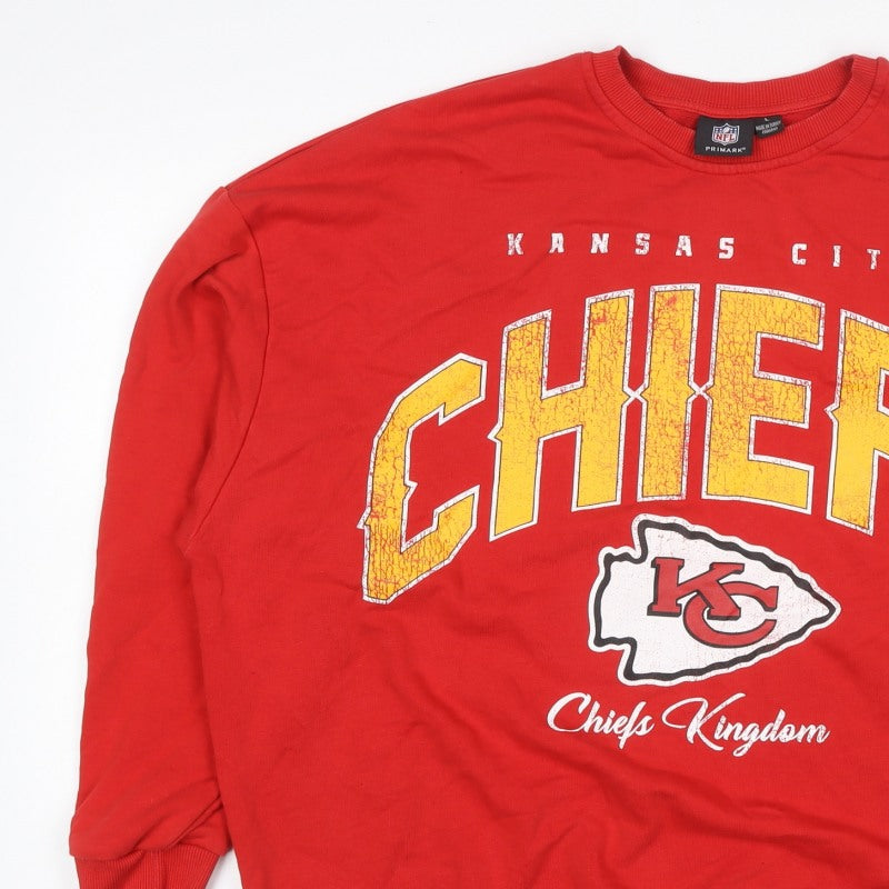 Primark Women’s Red L Kansas City Chiefs NFL Graphic Sweatshirt