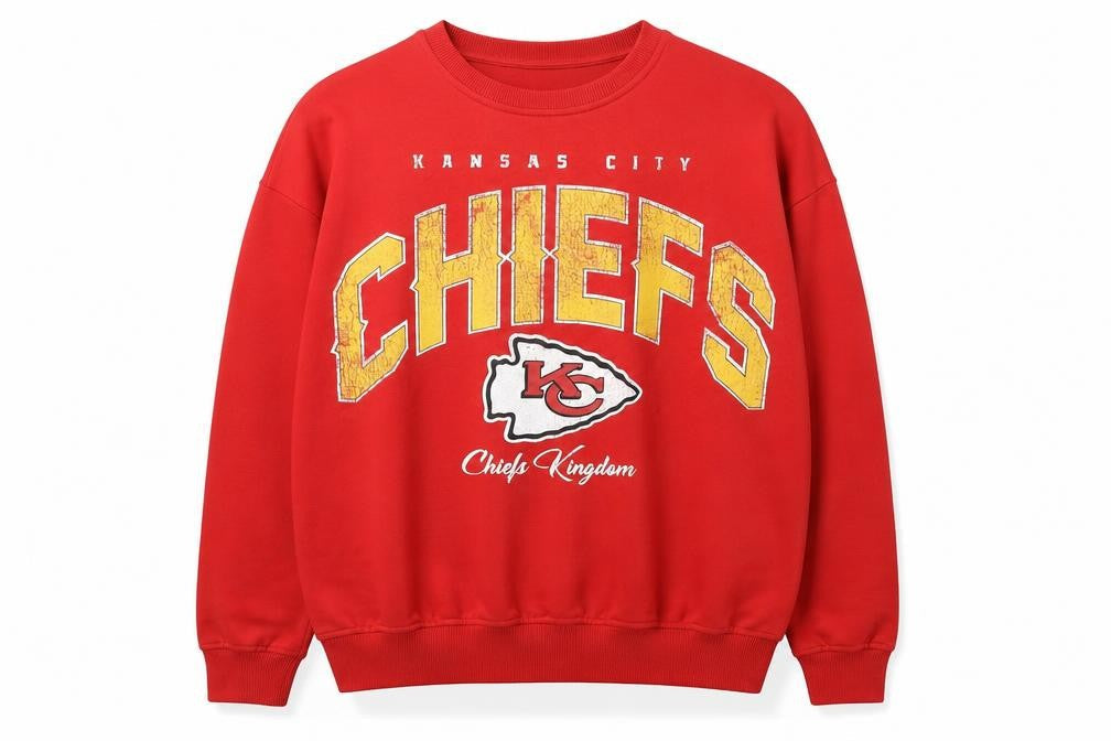 Primark Women’s Red L Kansas City Chiefs NFL Graphic Sweatshirt