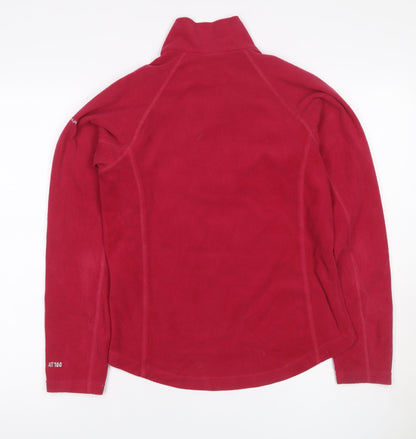 Trespass Women’s Red Small Fleece 1/4 Zip Outdoor Sweatshirt