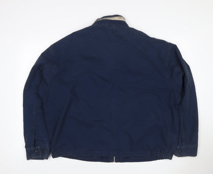 Fred Perry Men’s Blue XL Cotton Full Zip Classic Jacket
