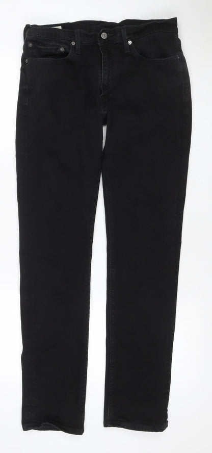 Levi's 501 Premium Men’s Black Straight Jeans W34 L34 Button Fly