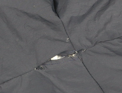 Jack Wills Women’s Blue L Hooded Puffer Jacket Down Filled Zip