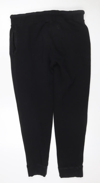 Superdry Men’s Black M Logo Fleece Jogger Sweatpants Drawstring