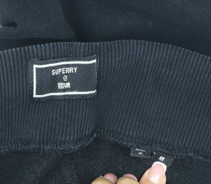 Superdry Men’s Black M Logo Fleece Jogger Sweatpants Drawstring