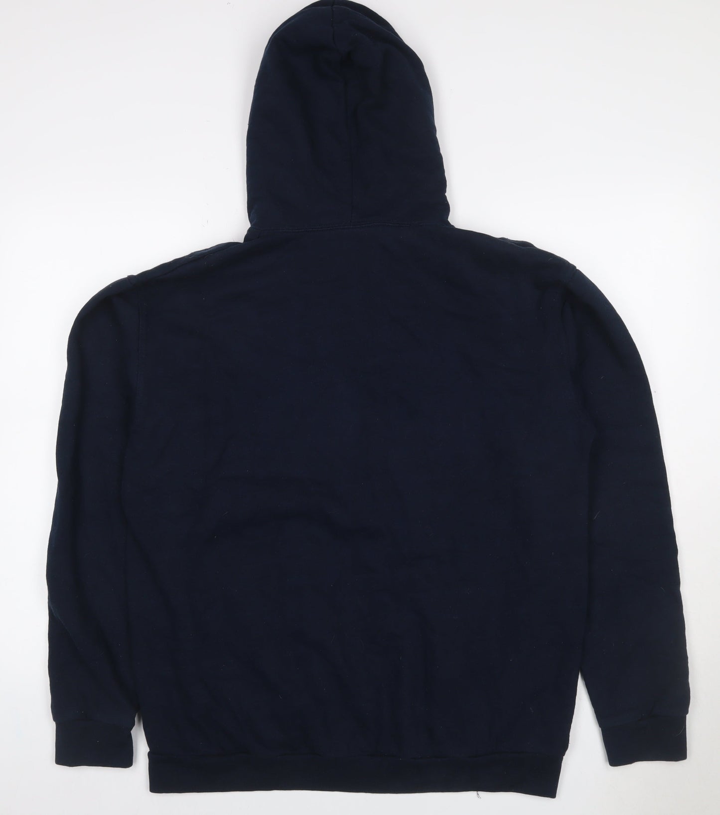 Stars & Stripes Men’s Blue XL Pullover Hoodie Cartoon Wrestling Graphic