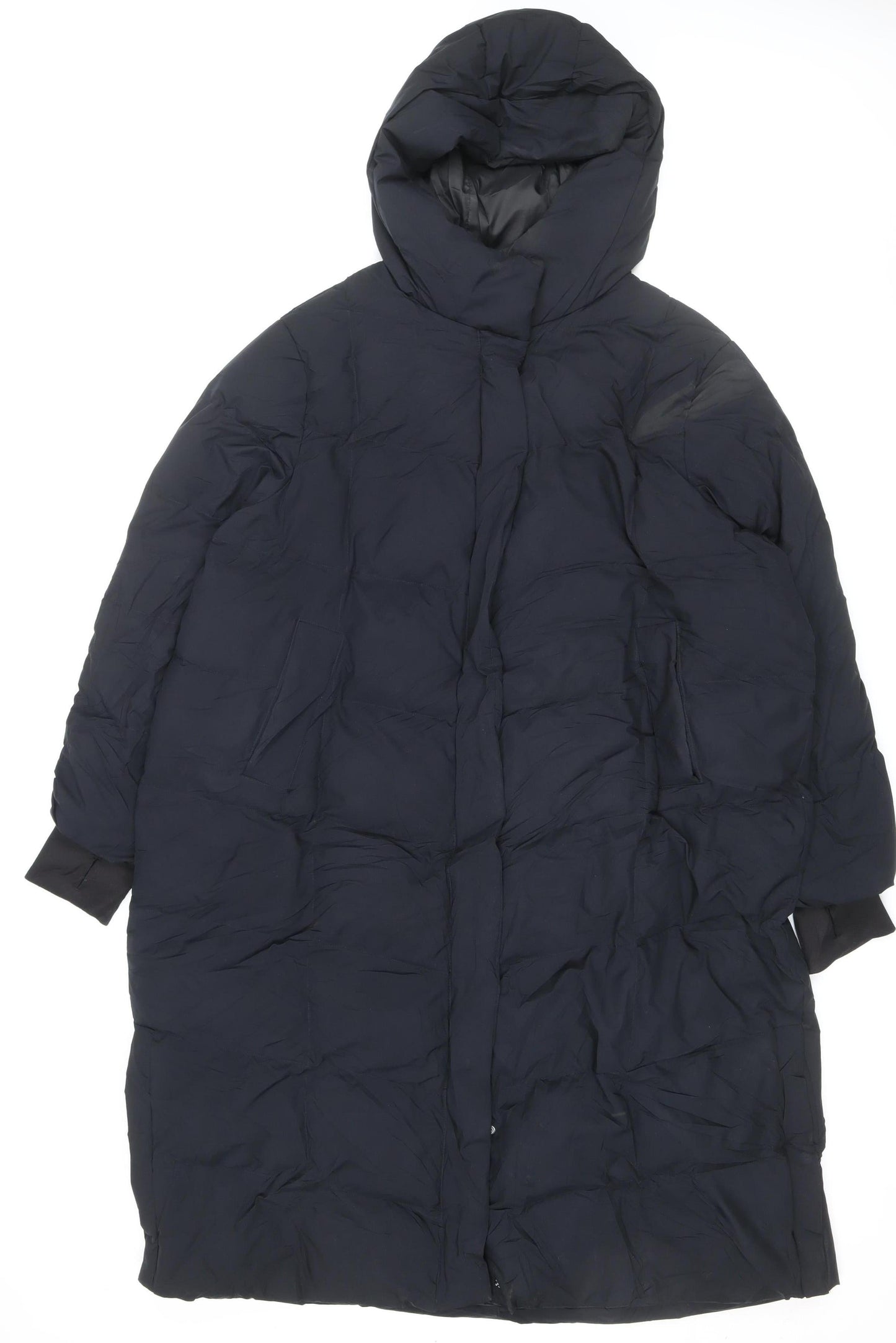 Marks and Spencer Women’s Black UK 20 Long Hooded Puffer Jacket