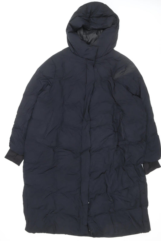 Marks and Spencer Women’s Black UK 20 Long Hooded Puffer Jacket