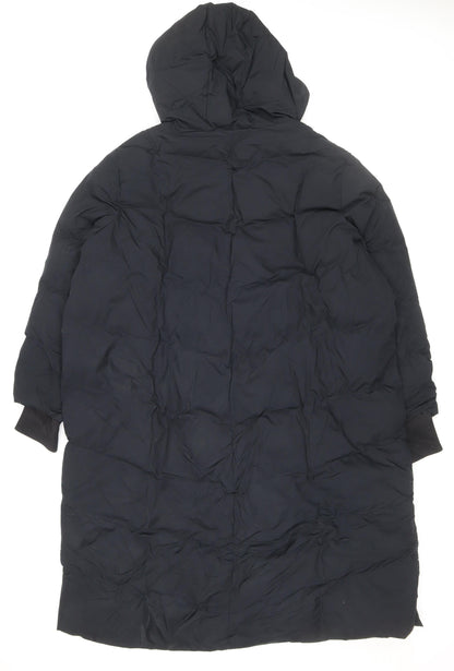 Marks and Spencer Women’s Black UK 20 Long Hooded Puffer Jacket