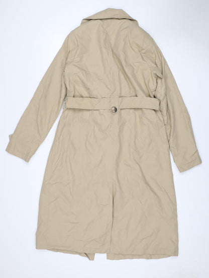 LCW Vision Women’s Beige UK 6 Long Belted Trench Coat