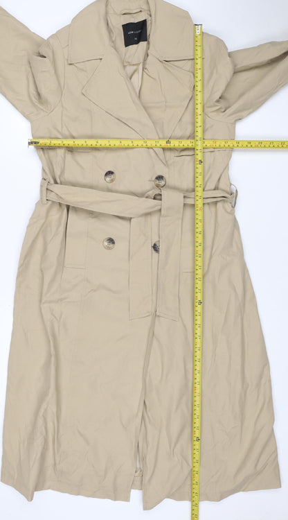 LCW Vision Women’s Beige UK 6 Long Belted Trench Coat