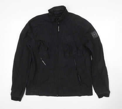 Marshall Artist Men's Black Size S Military Jacket Full Zip Pockets
