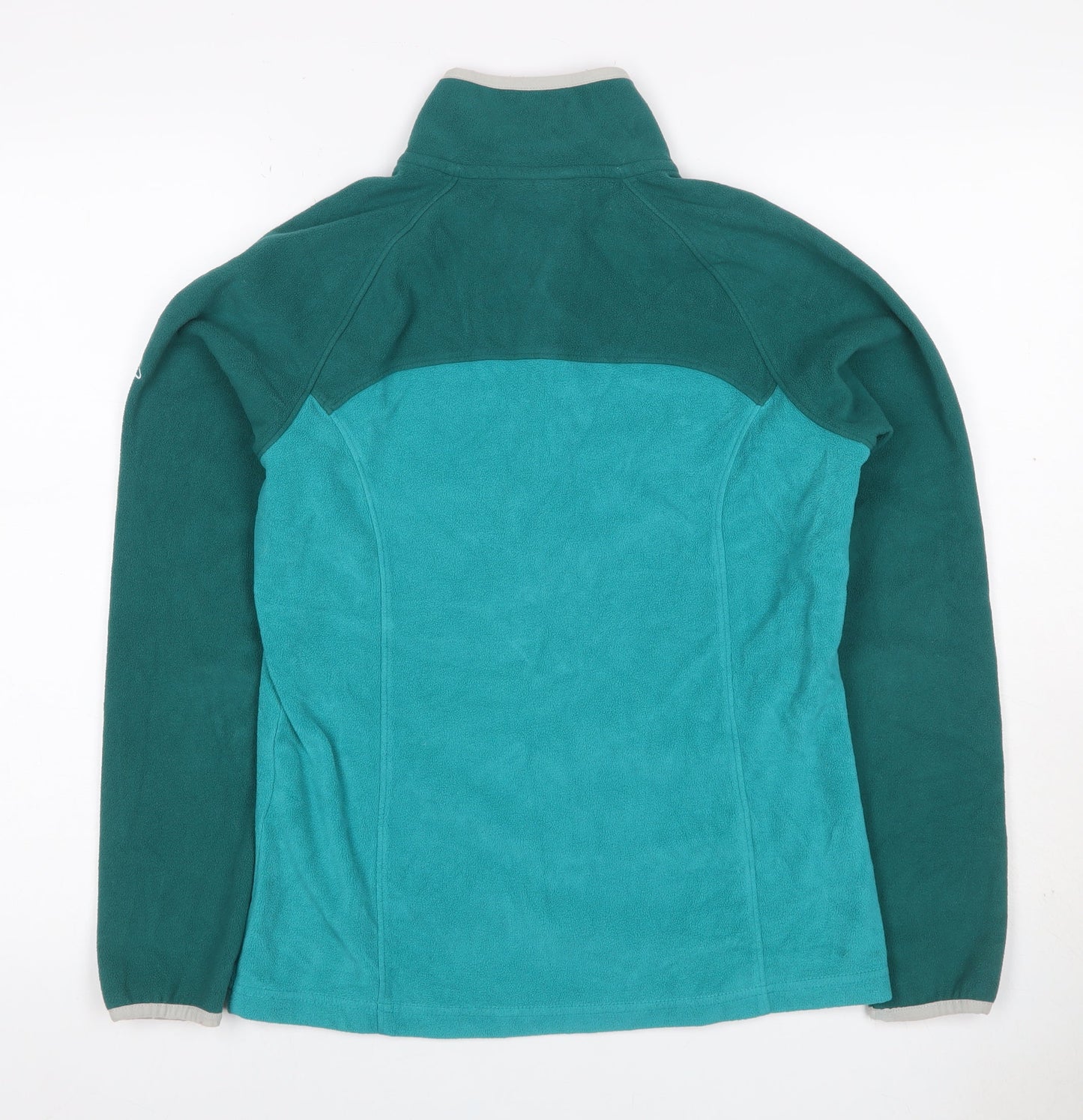 Craghoppers Womens Green Colourblock Fleece 1/2 Zip Sweatshirt UK 10