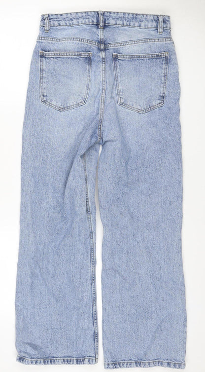 ASOS Design Women’s Blue Straight Jeans W30 L32 High Rise Stretch