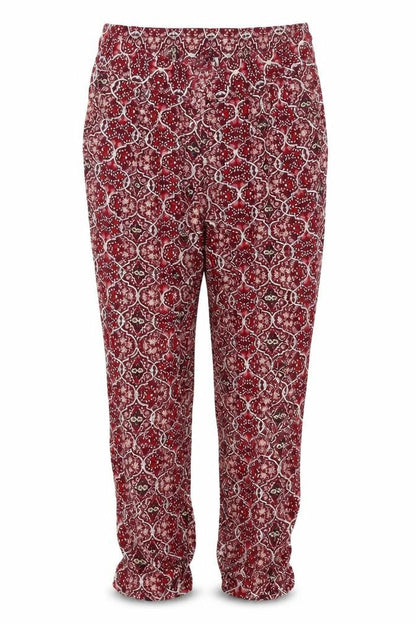 Marks & Spencer Womens Red UK 12 Viscose Harem Trousers