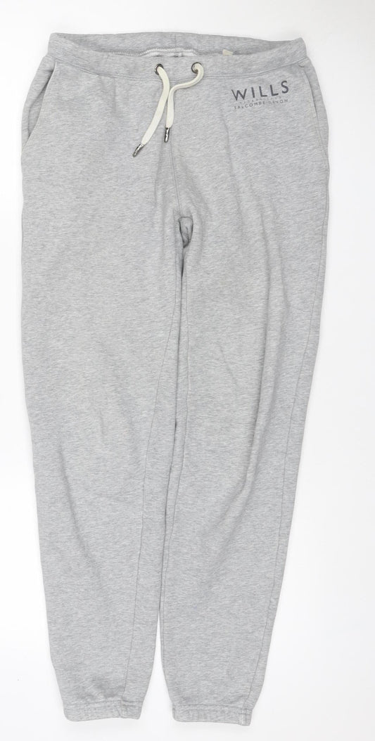 Jack Wills Men’s Grey XS Slim Fit Fleece Joggers Drawstring Pockets