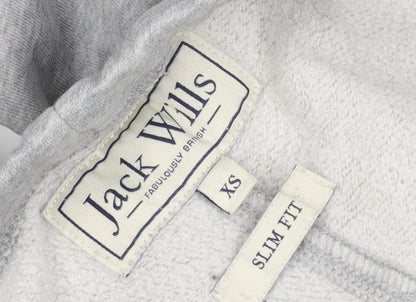 Jack Wills Men’s Grey XS Slim Fit Fleece Joggers Drawstring Pockets