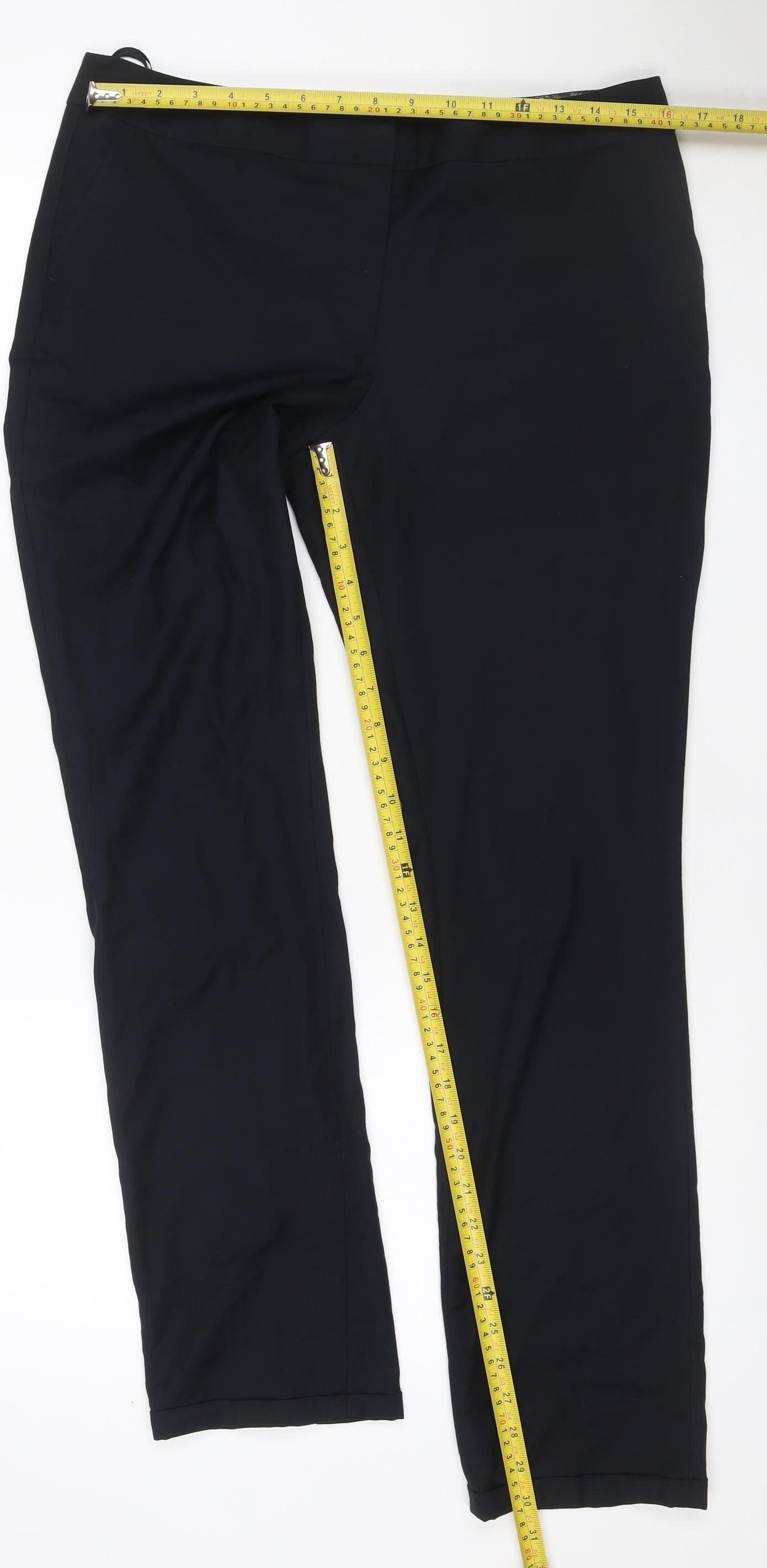 Next Women’s Black Size 12L Bootcut Stretch Work Trousers
