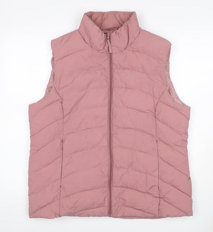 Mountain Warehouse Women Pink UK 18 Quilted Puffer Gilet Bodywarmer