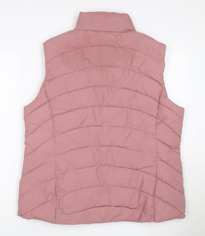 Mountain Warehouse Women Pink UK 18 Quilted Puffer Gilet Bodywarmer