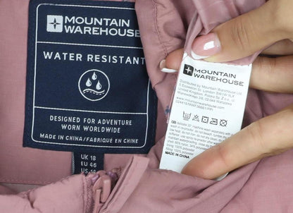 Mountain Warehouse Women Pink UK 18 Quilted Puffer Gilet Bodywarmer