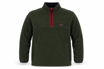 CS Active Performance Men’s Green L 1/4 Zip Fleece Pullover Sweatshirt