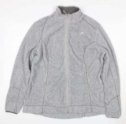 Quechua Women’s Grey 2XL Fleece Full Zip Outdoor Jacket